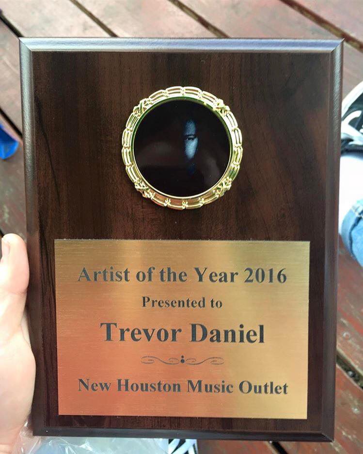 Trevor Daniel Houston Artist Of The Year 